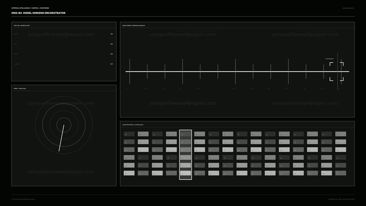 Artificial Intelligence Control and Monitoring HUD Seamless Loop