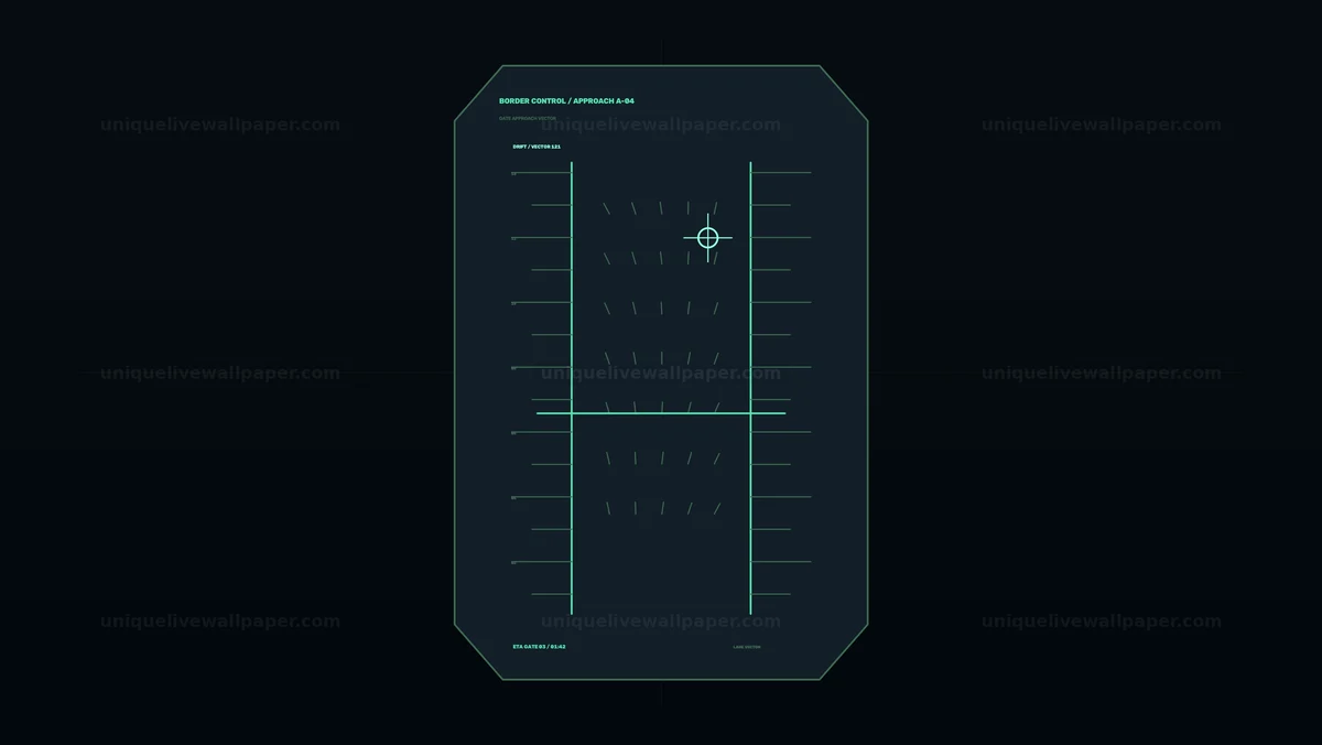 Border Crossing Monitoring HUD Seamless Loop