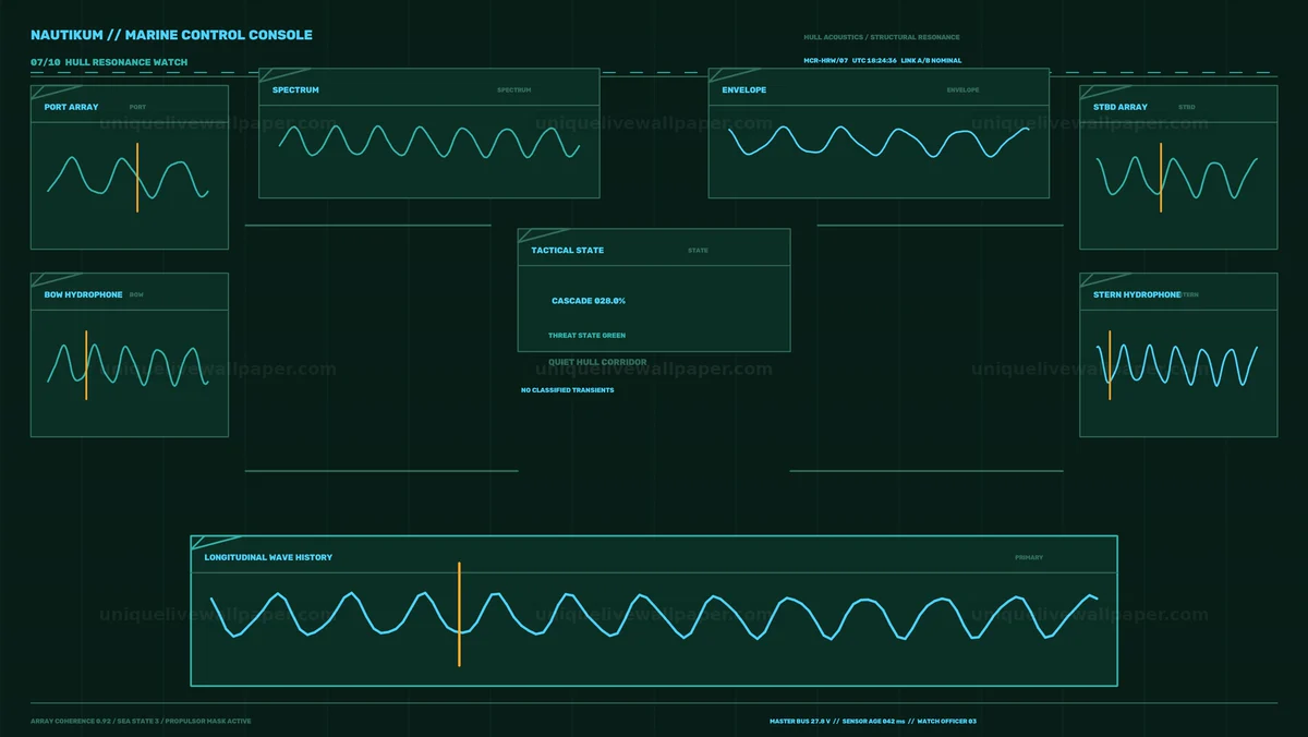 Watermarked thumbnail for Marine Acoustic Monitoring HUD Seamless Loop