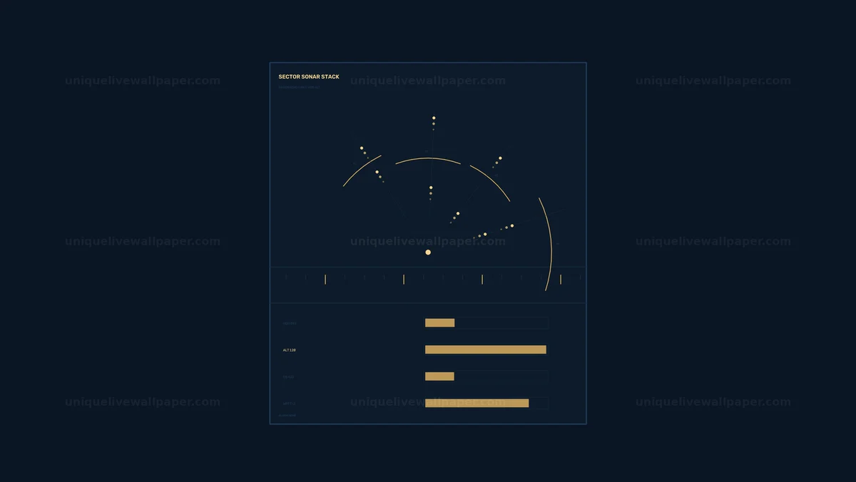 Sonar Radar Display HUD Seamless Loop
