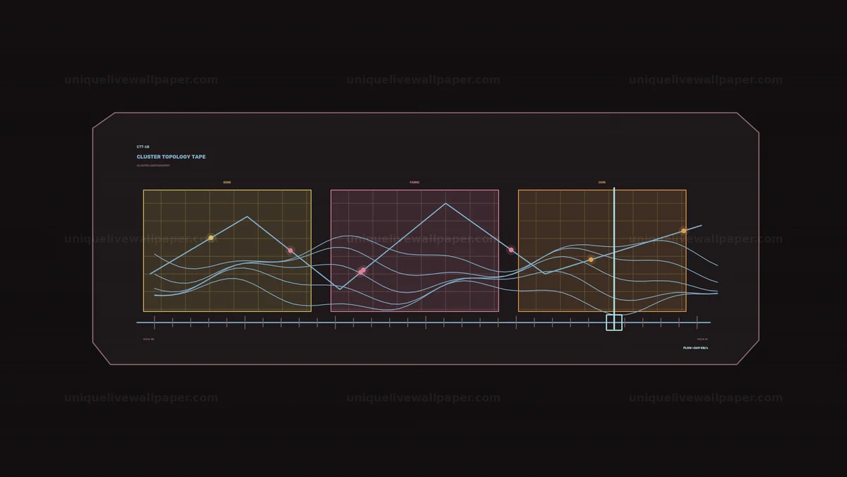 AI Compute Resource Monitor HUD Seamless Loop