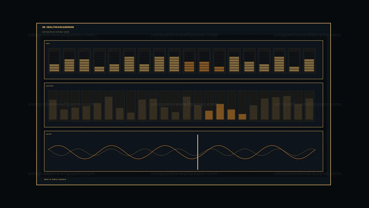 Data Status Dashboard with Charts Seamless Loop