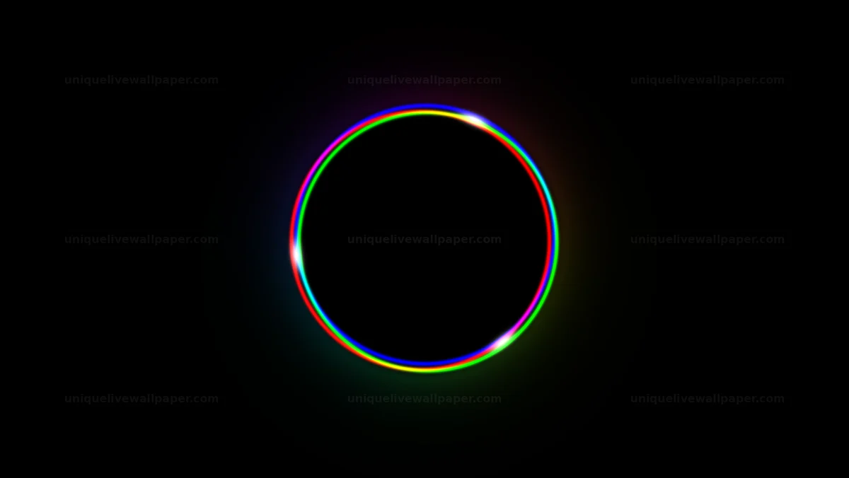 Eclipse Ring Light Overlay Seamless Loop