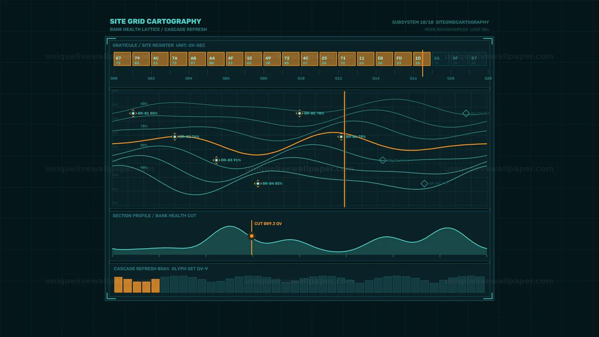 Watermarked thumbnail for Power System Health Dashboard HUD Animation