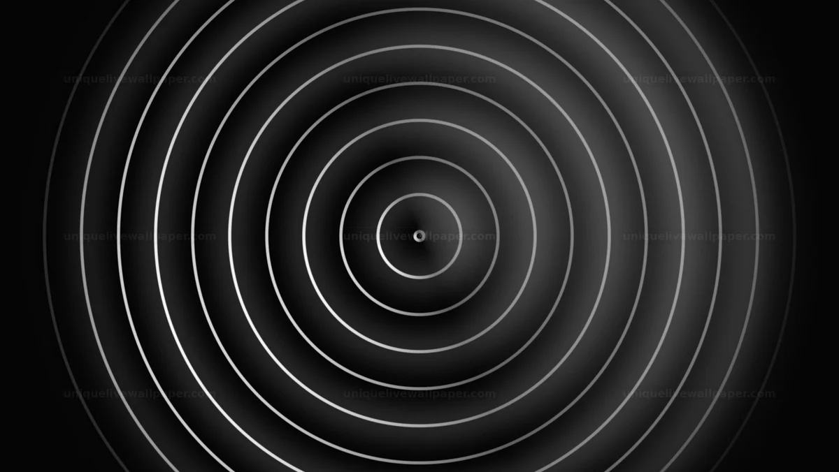 Watermarked thumbnail for Black and white radial ripple background creates smooth motion