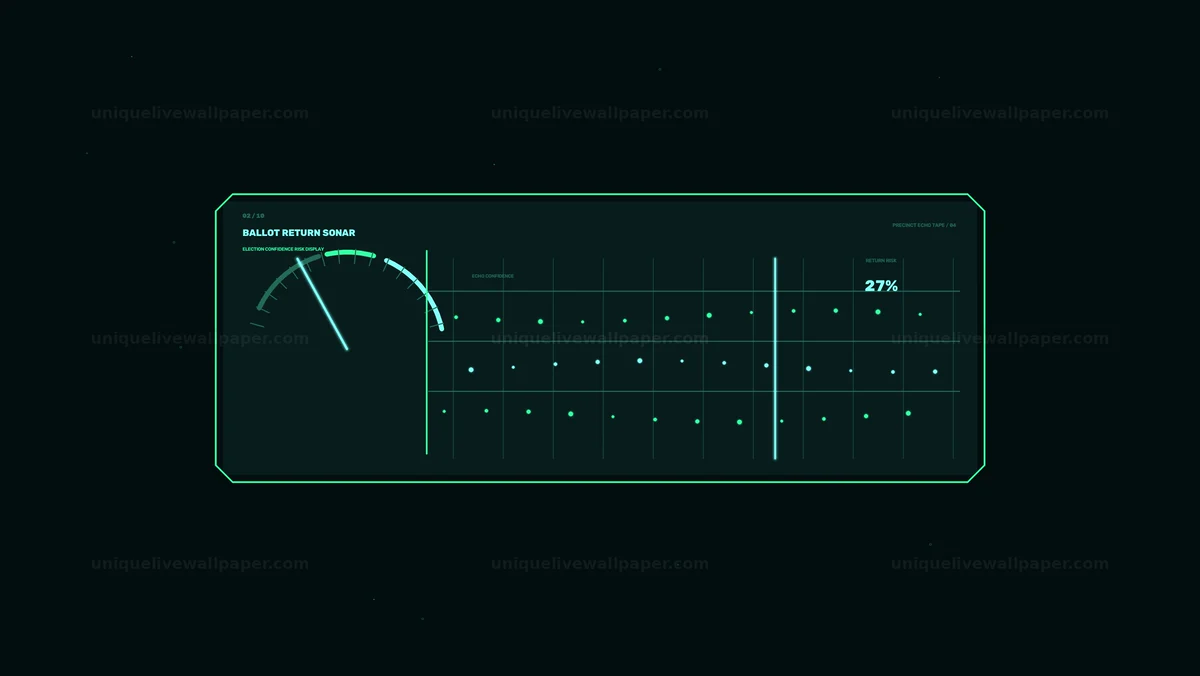 Election Confidence Risk Display HUD Seamless Loop
