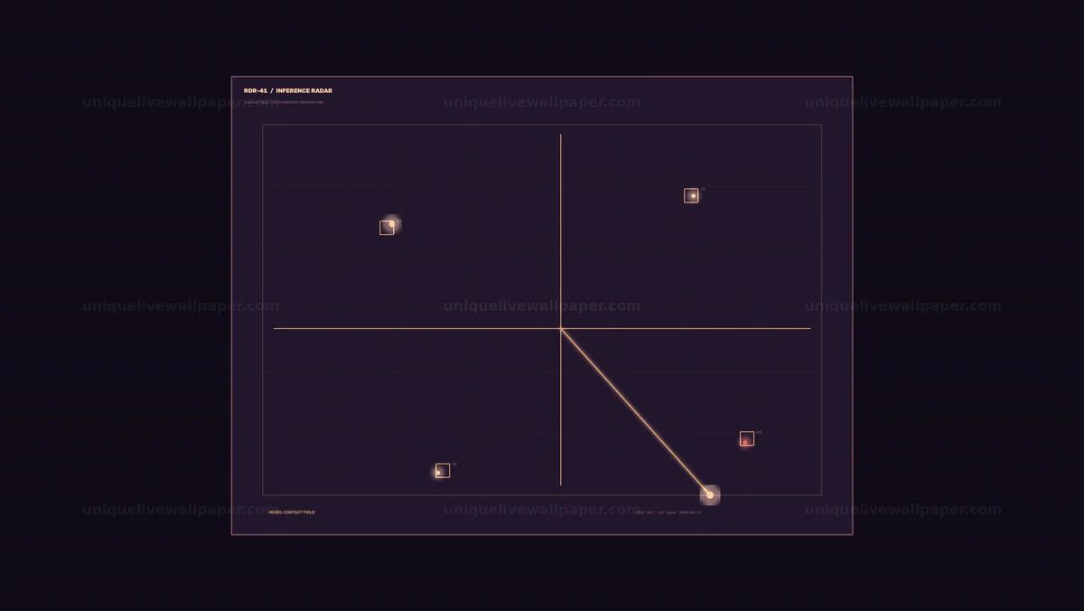 AI Analytics Dashboard Radar HUD Seamless Loop