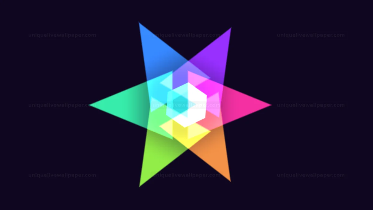 Watermarked thumbnail for Colorful Kaleidoscope Shape Elements Seamless Loop