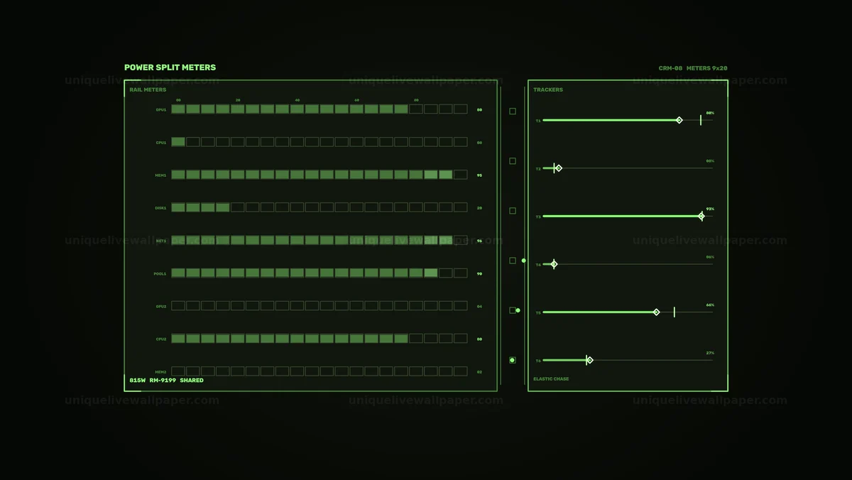 Compute Resource Monitor HUD Seamless Loop