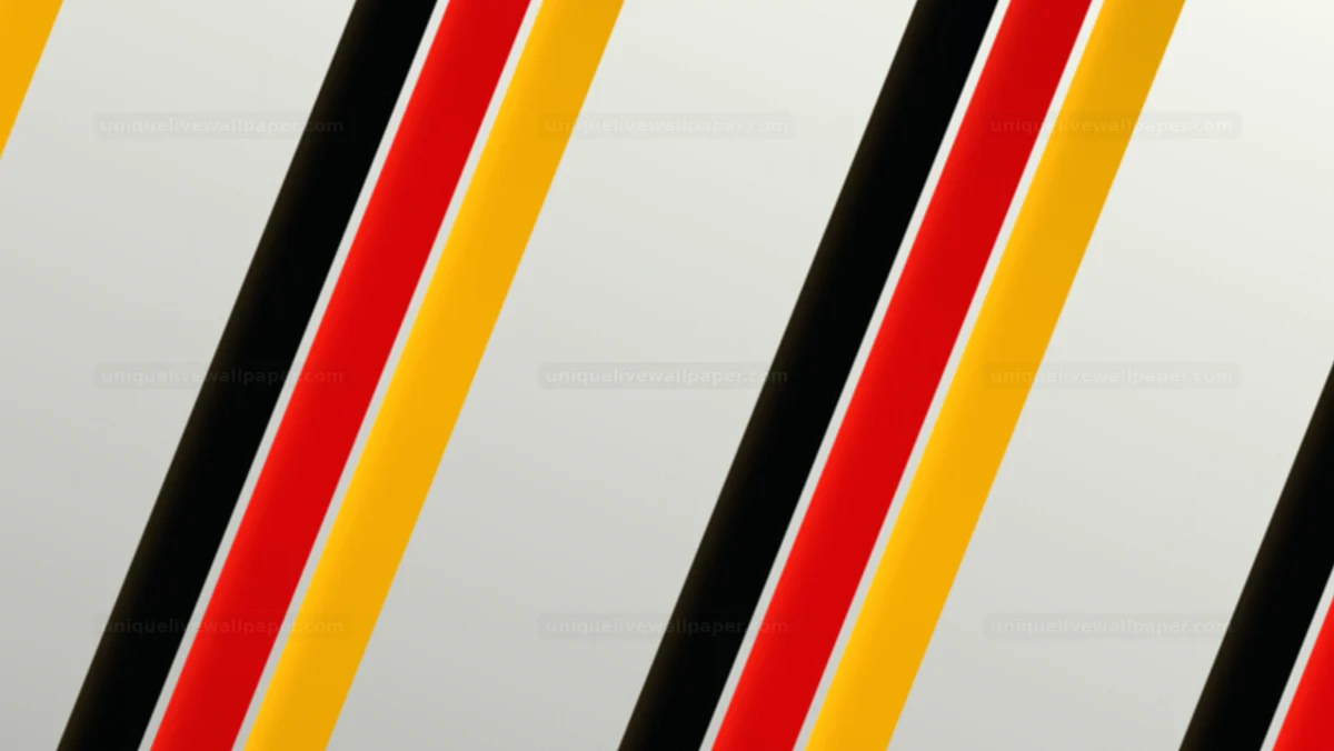 German flag geometric stripe background with bold colors and lines