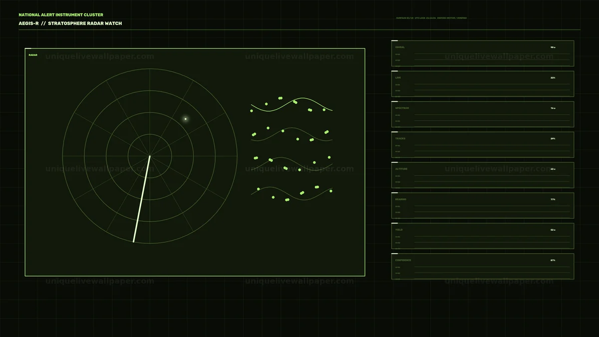 Watermarked thumbnail for Military Radar Tracking HUD Seamless Loop