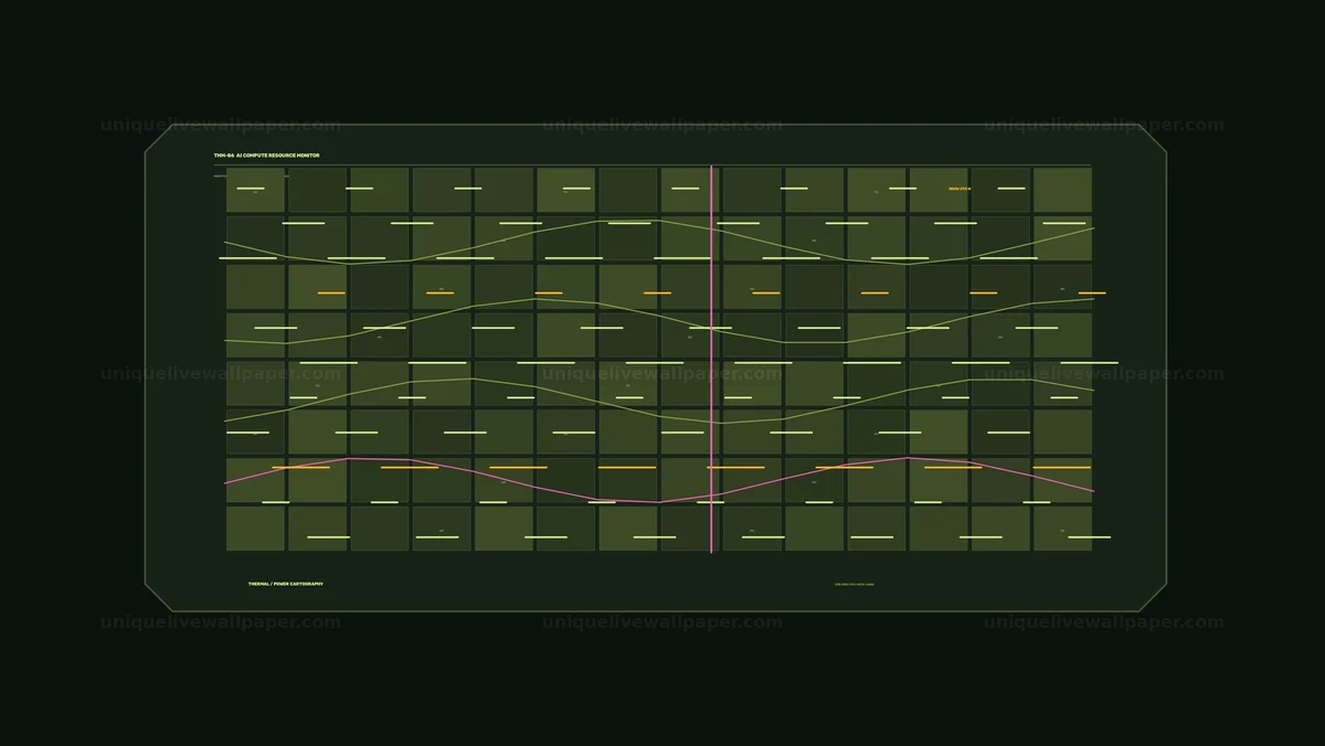 Watermarked thumbnail for AI Compute Resource Monitor HUD Seamless Loop