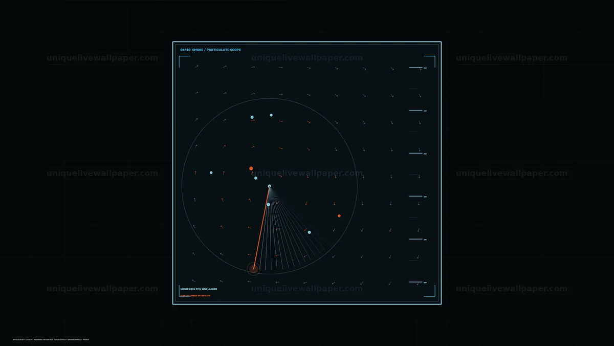 Watermarked thumbnail for Spacecraft Cockpit Smoke Warning HUD Seamless Loop