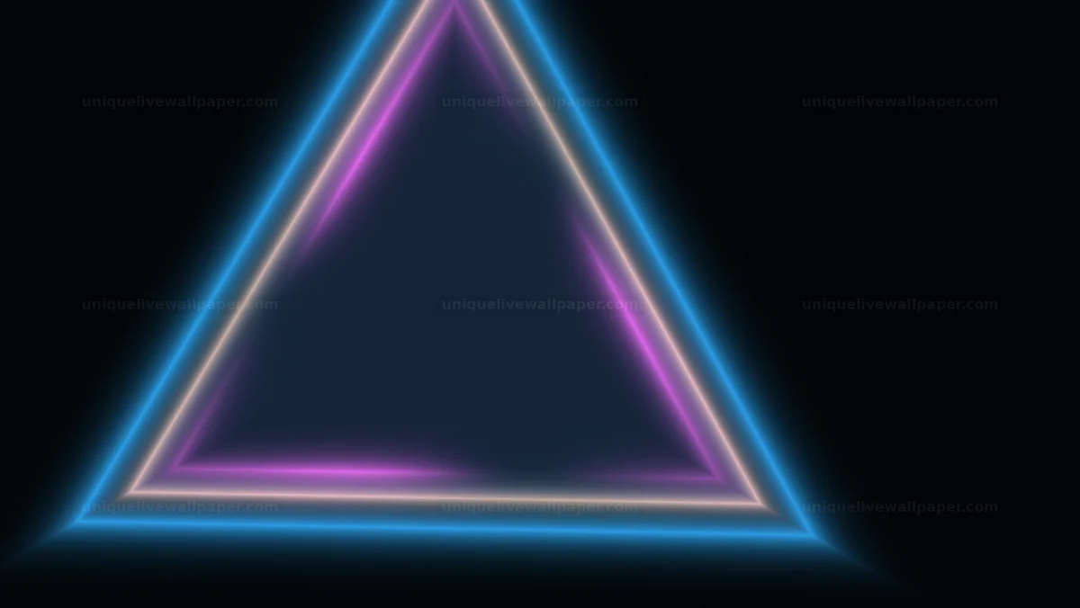 Abstract pulsating prism background shows colorful light patterns