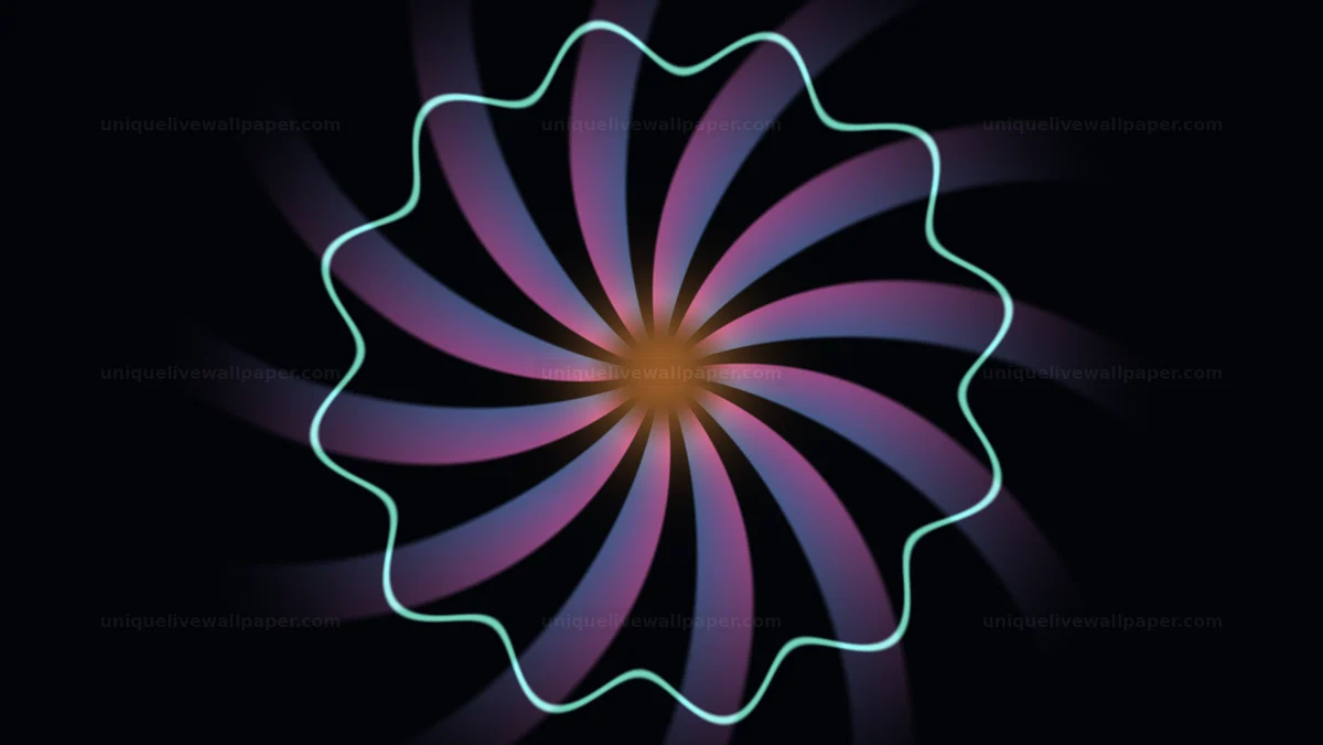 Fractal Rosette Motion Background Seamless Loop