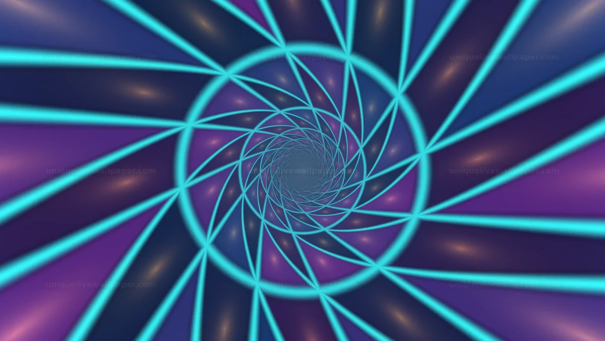 Glowing Geometric Tunnel Background Seamless Loop