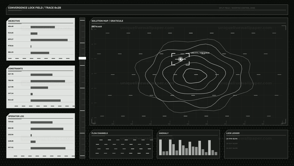 AI Algorithm Control Panel HUD Seamless Loop