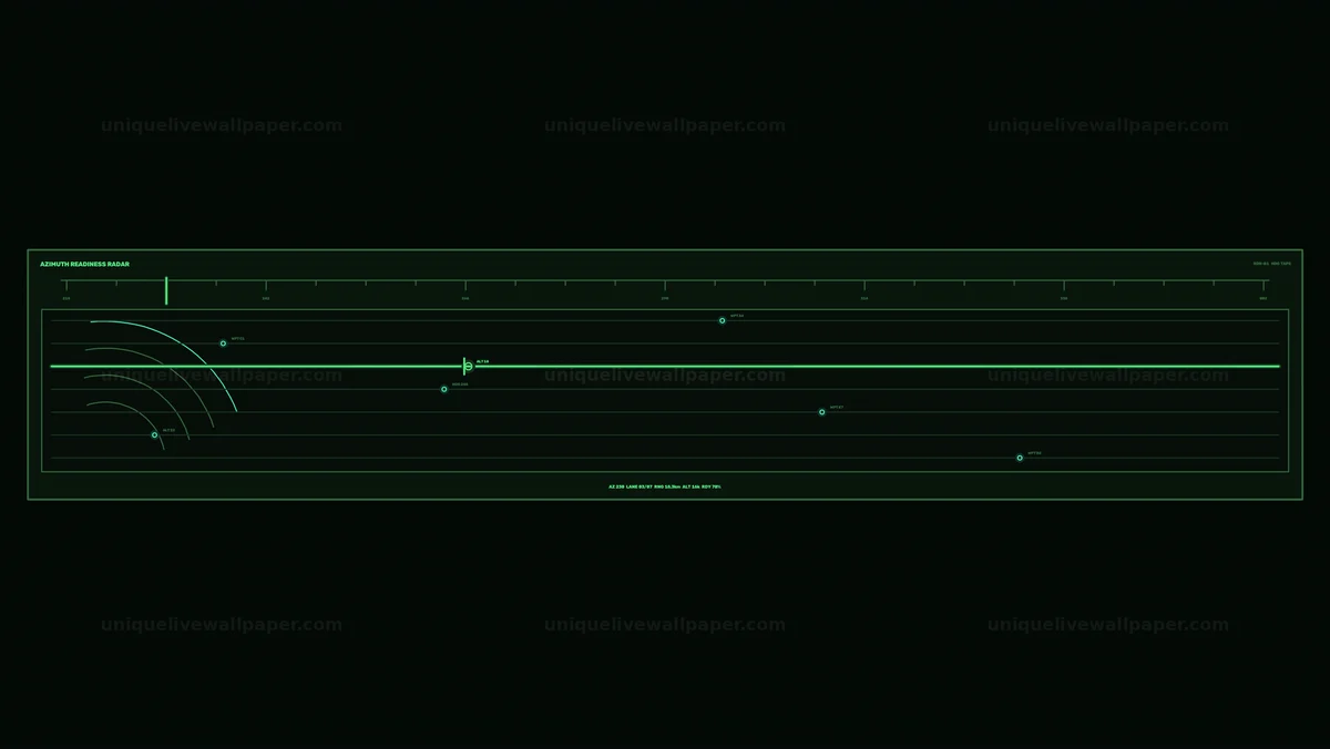 Watermarked thumbnail for Defense Readiness Radar Dashboard Seamless Loop