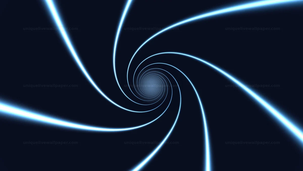 Glowing Energy Tunnel Spiral Seamless Loop