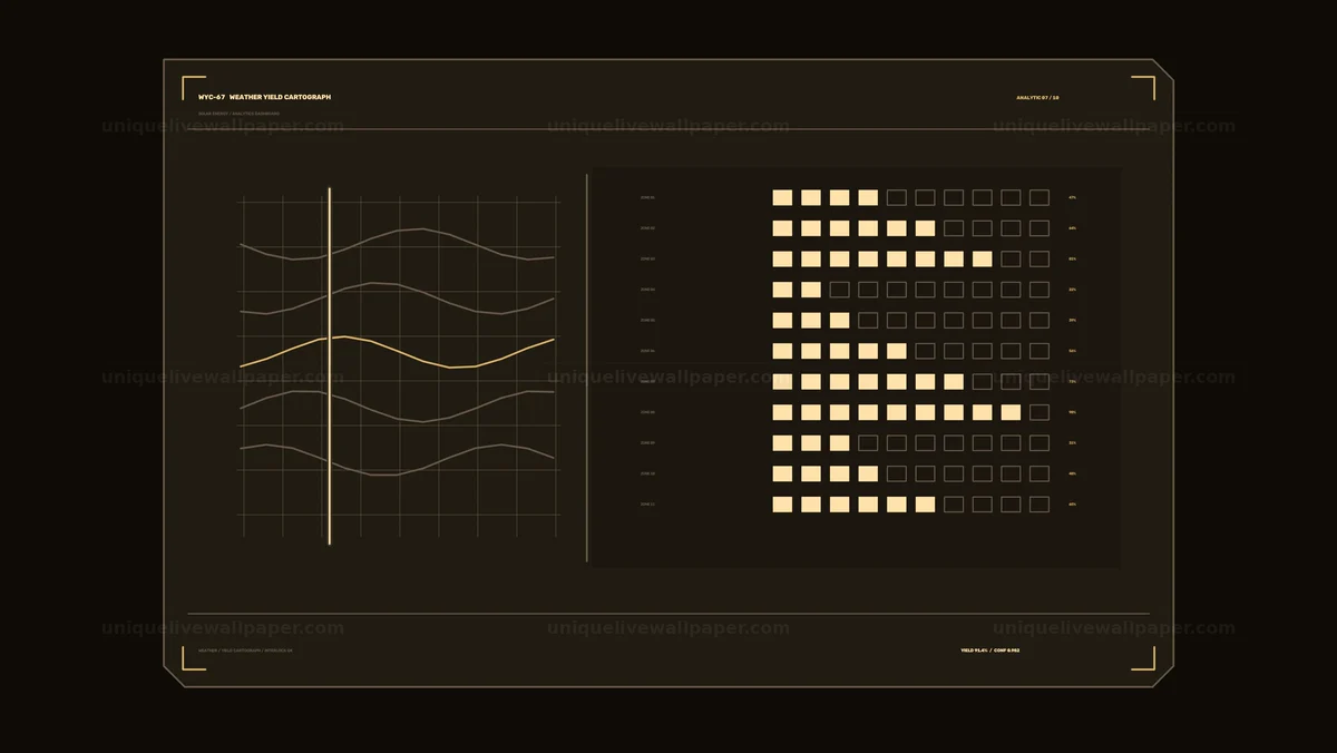 Watermarked thumbnail for Solar Energy Yield Analytics Dashboard Seamless Loop