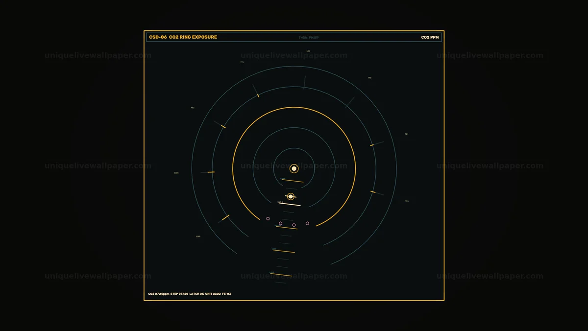 Watermarked thumbnail for Spacecraft CO2 Crew Status HUD Seamless Loop