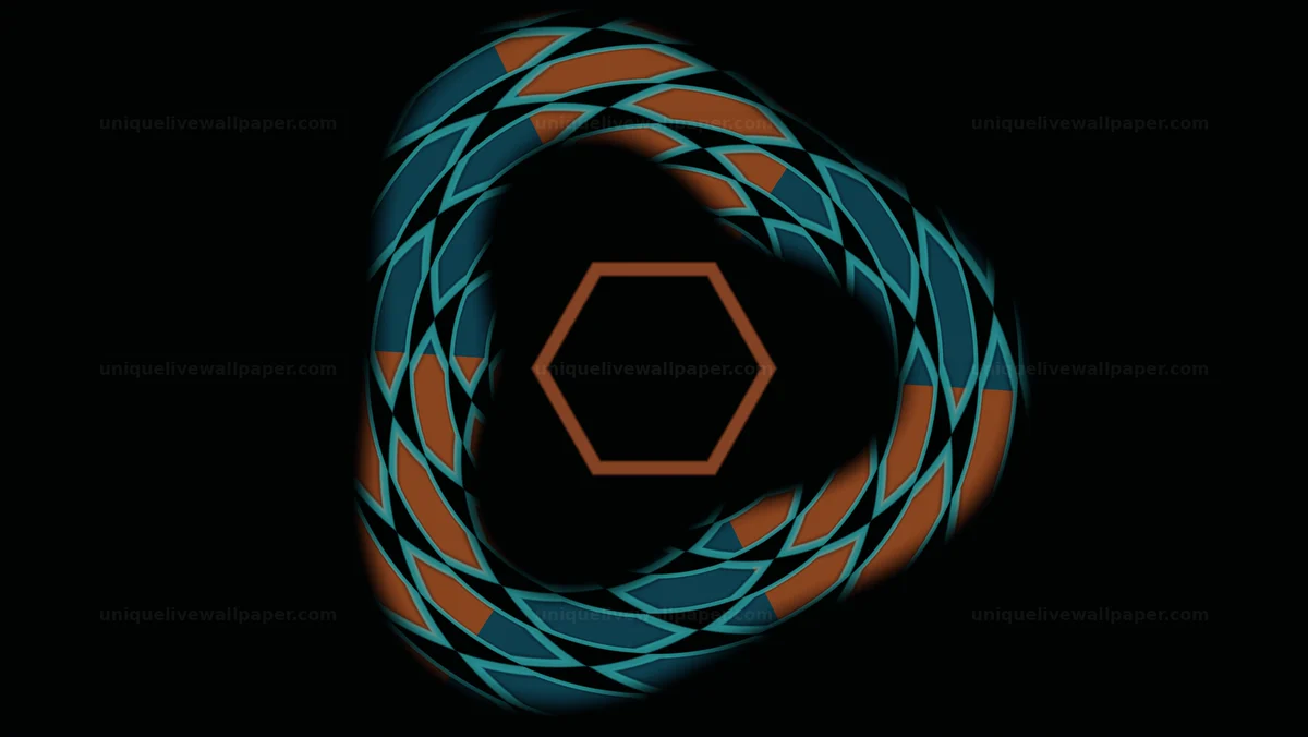 Depth Illusion Honeycomb Tunnel Seamless Loop
