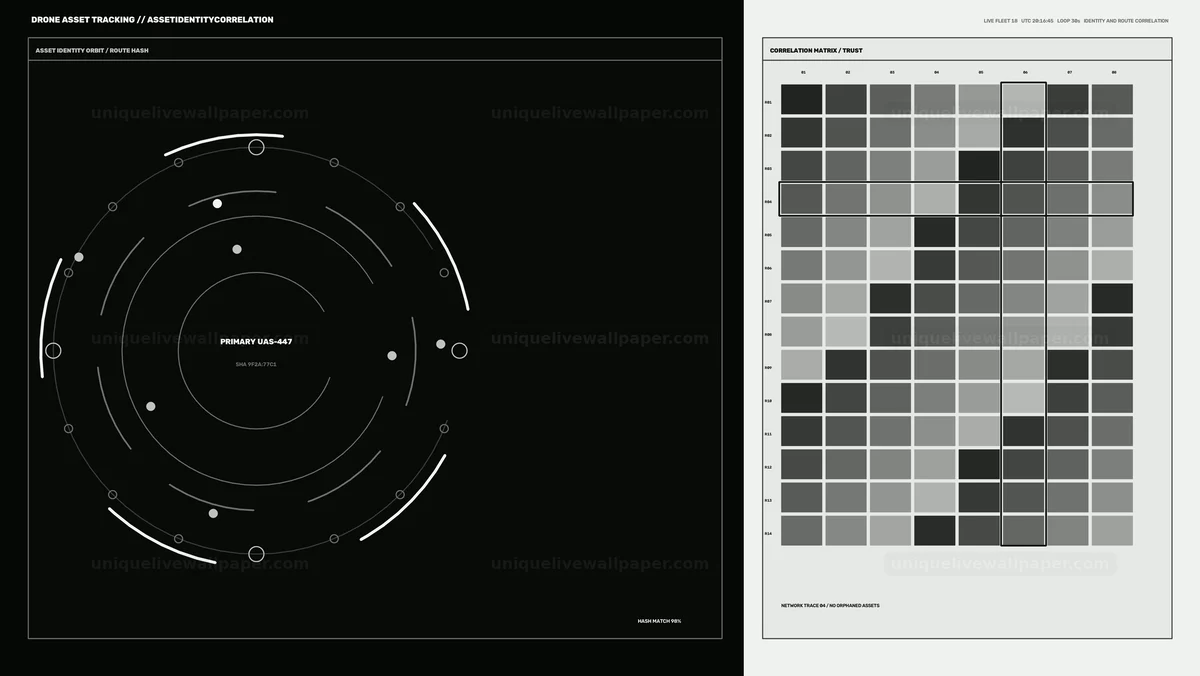 Drone Asset Tracking Dashboard Seamless Loop
