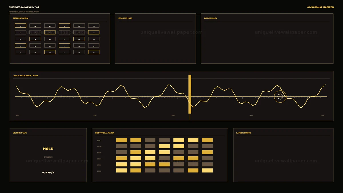 Futuristic Civic Data HUD Seamless Loop