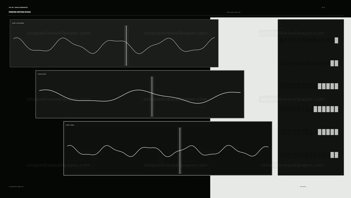 Cosmic Coordinates Data HUD Seamless Loop