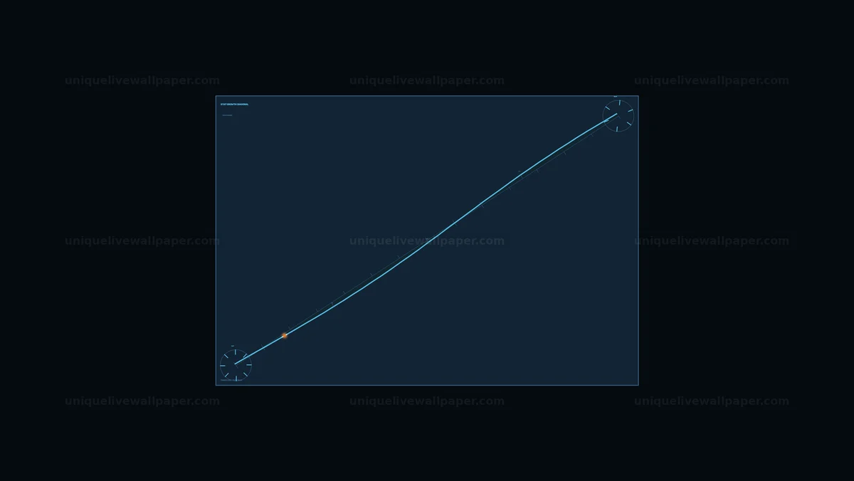Data Statistics Line Graph HUD Seamless Loop