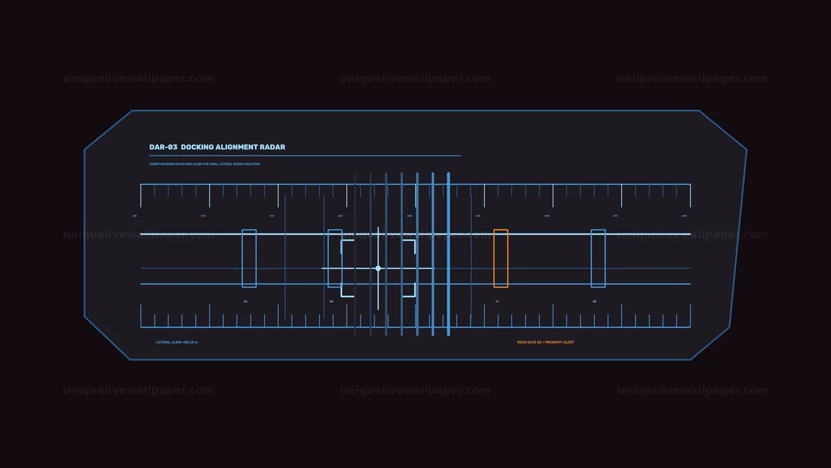Watermarked thumbnail for Spacecraft Docking Radar HUD Seamless Loop