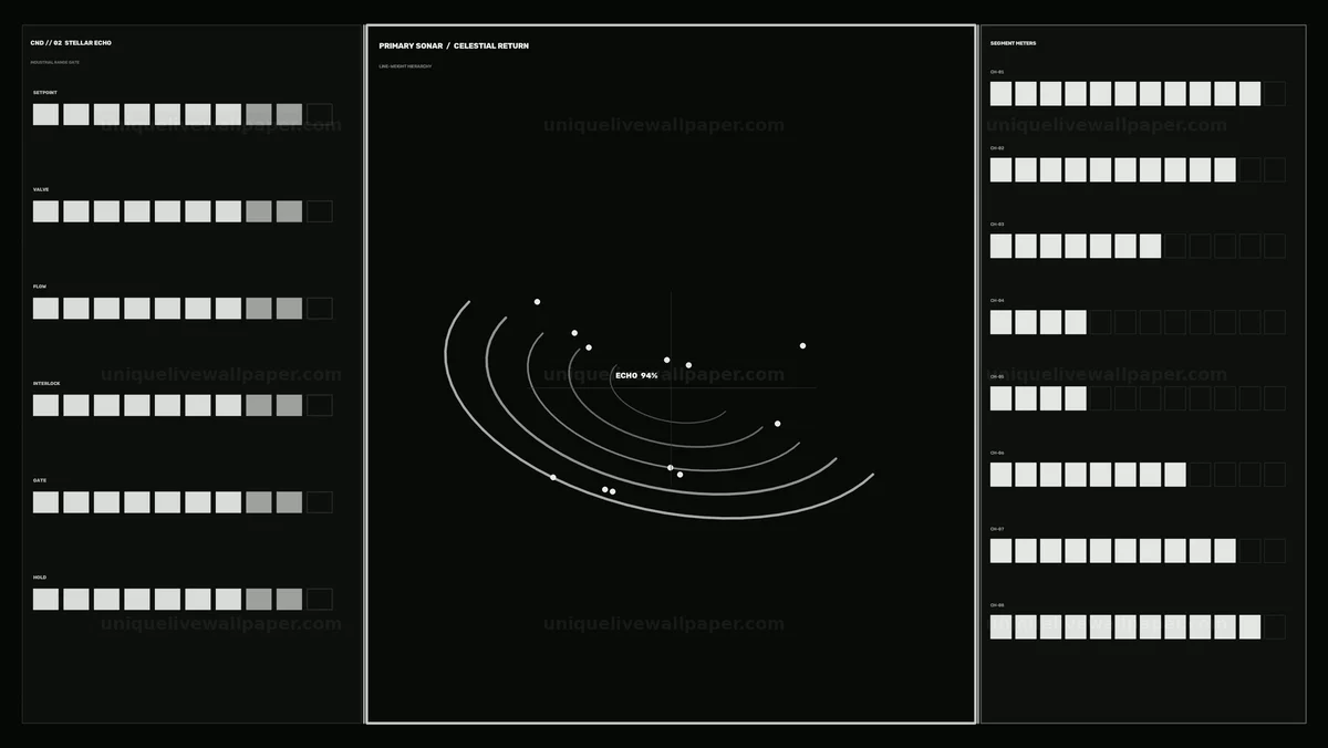 Celestial Navigation Sonar Dashboard Seamless Loop