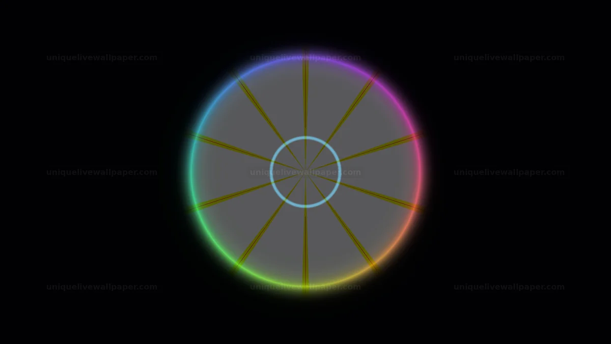 Chromatic Radial Light Wheel Seamless Loop