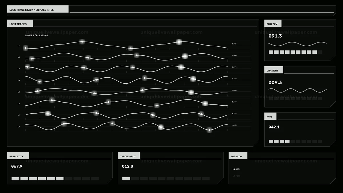 Watermarked thumbnail for AI Model Analytics Telemetry Screen Seamless Loop