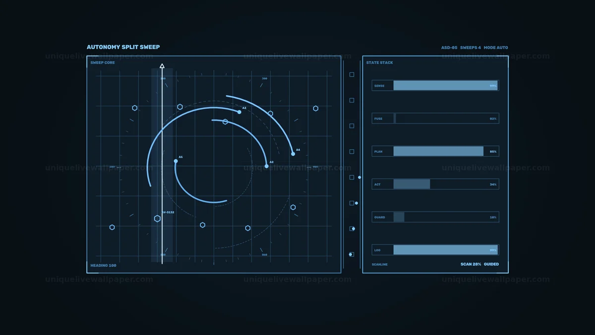 Watermarked thumbnail for Autonomous Systems Dashboard HUD Seamless Loop