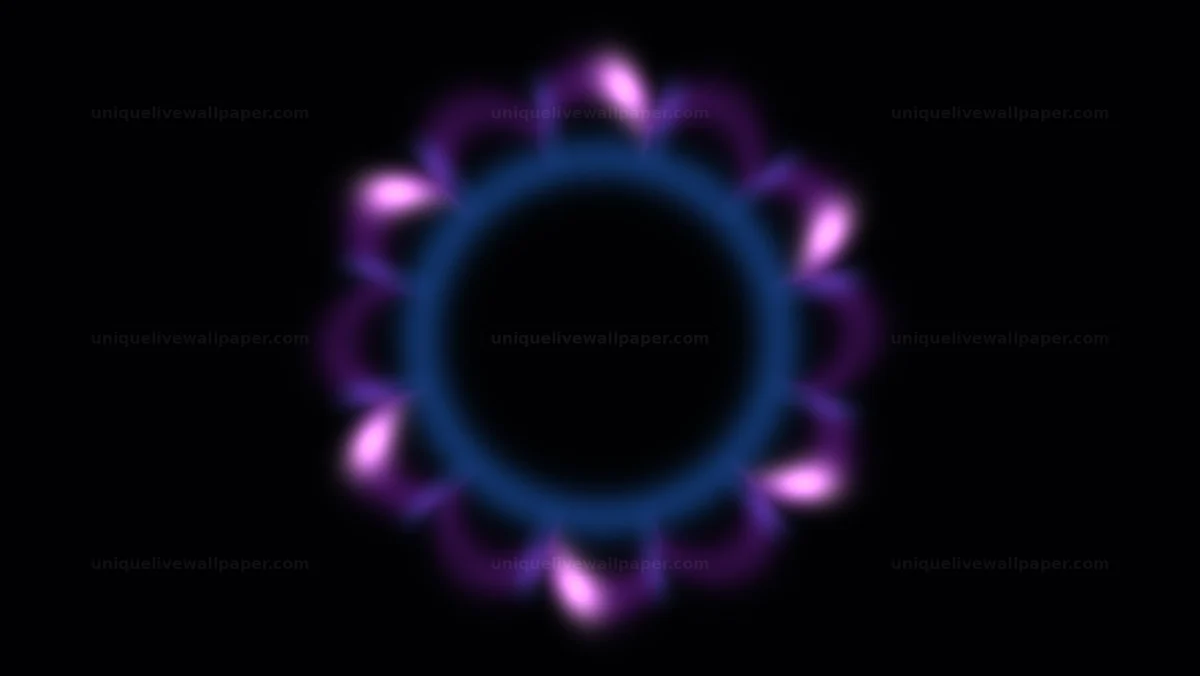 Blinking Glitter Halo Loop — Blinking glitter halo shows circular glow