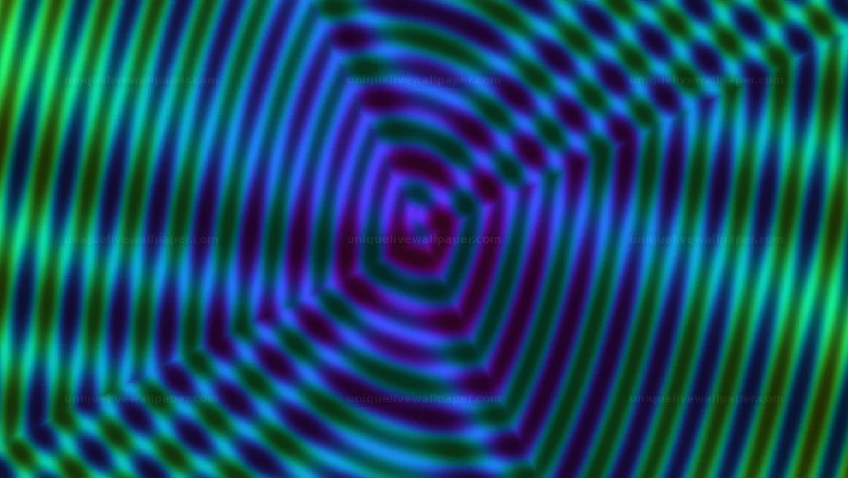 Color Wave Interference Background Seamless Loop