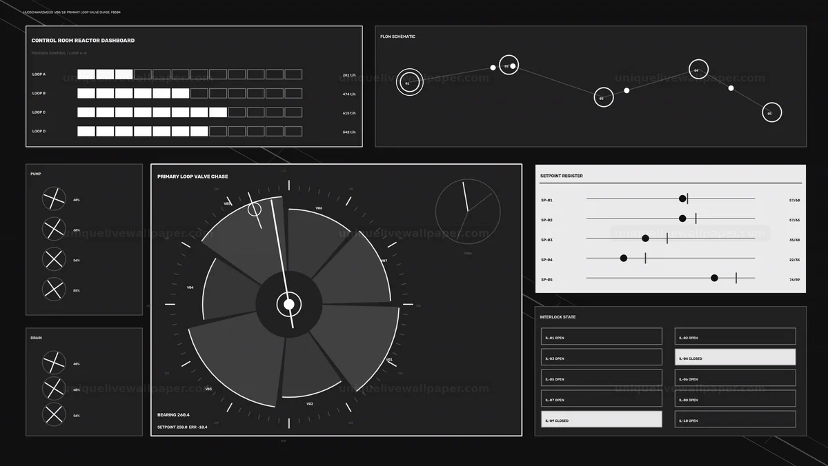 Watermarked thumbnail for Control Room Reactor Dashboard HUD