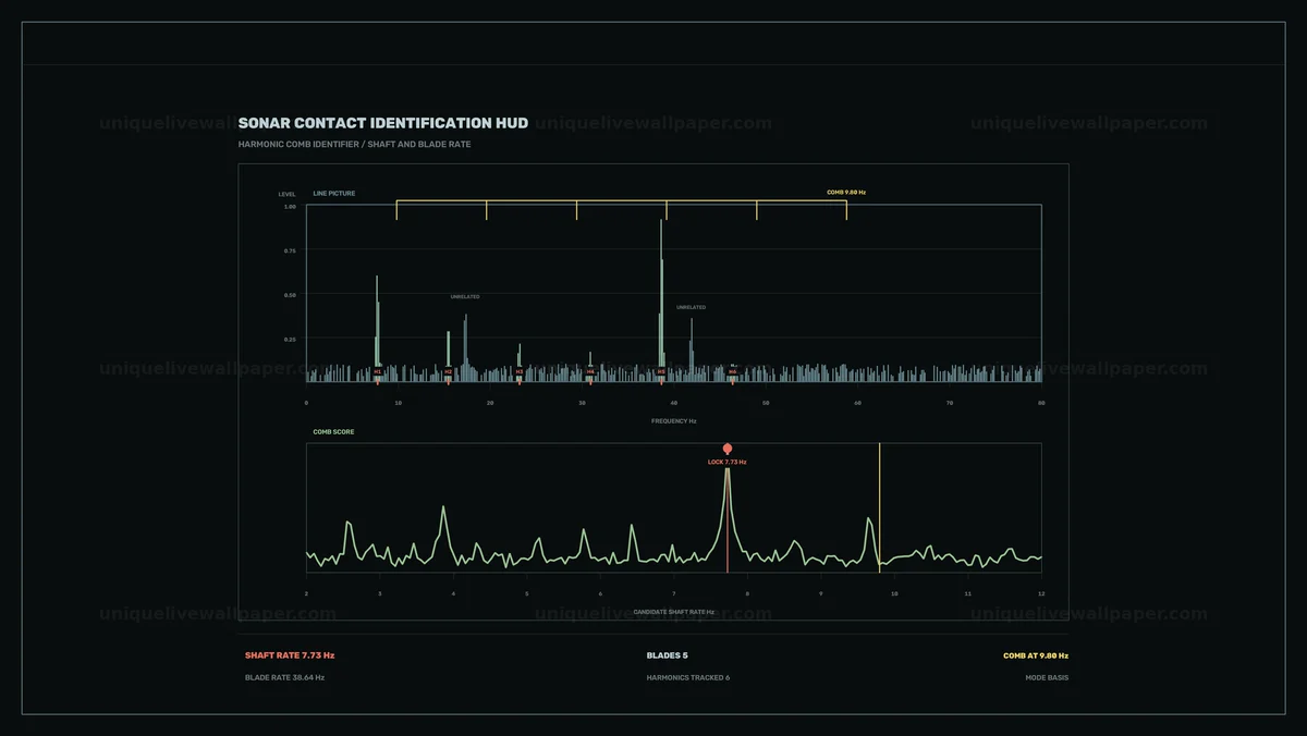 Watermarked thumbnail for Sonar Contact Identification HUD Seamless Loop