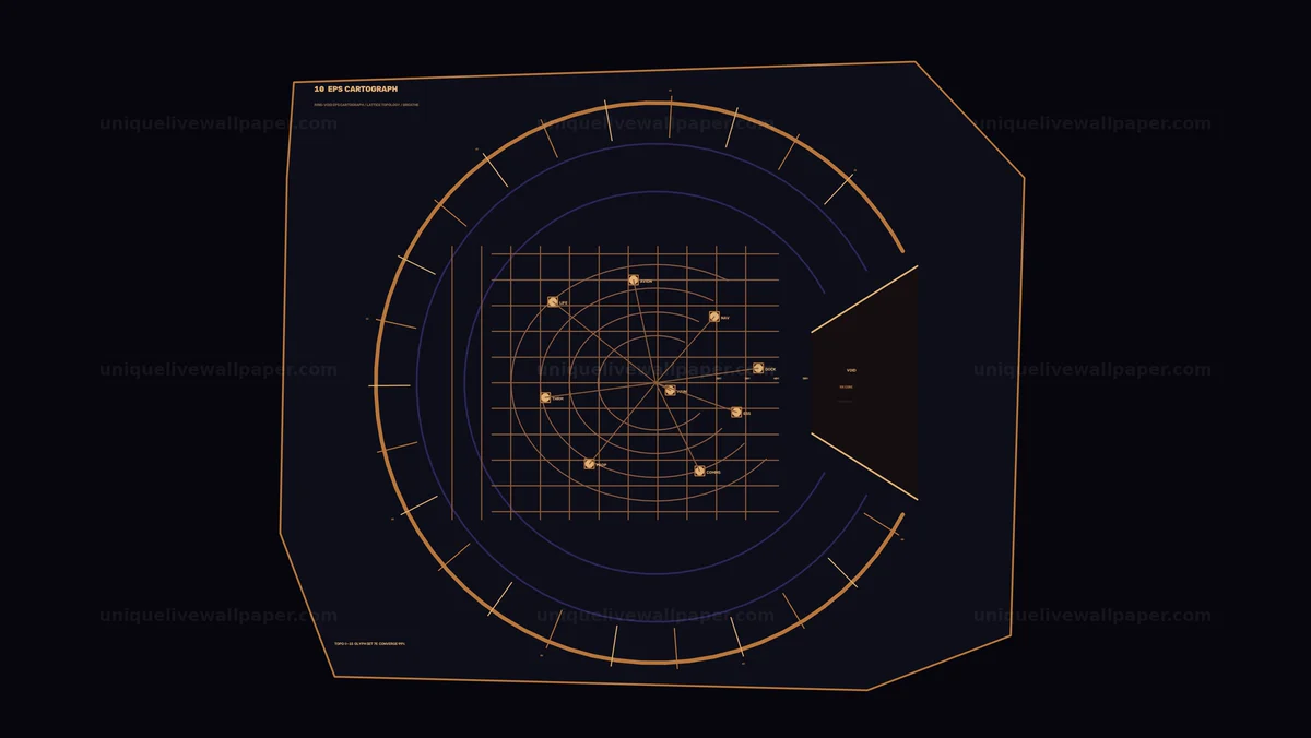 Futuristic Cartographic HUD Seamless Loop