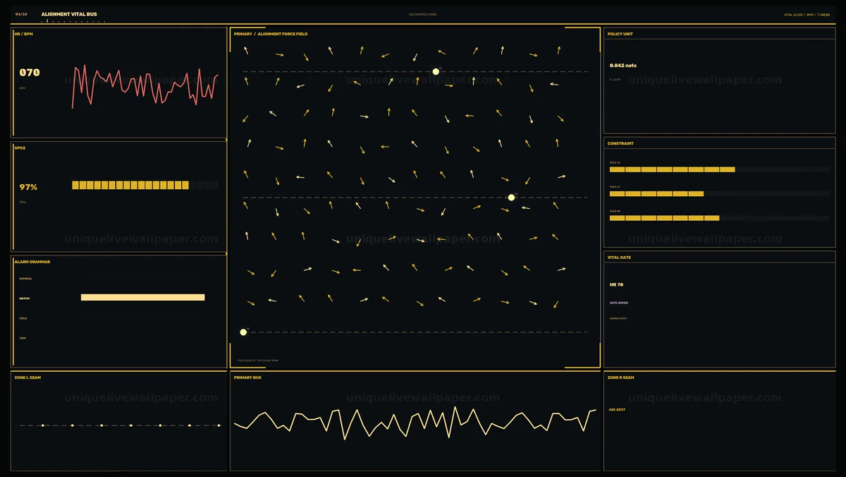Medical Vital Signs HUD Seamless Loop