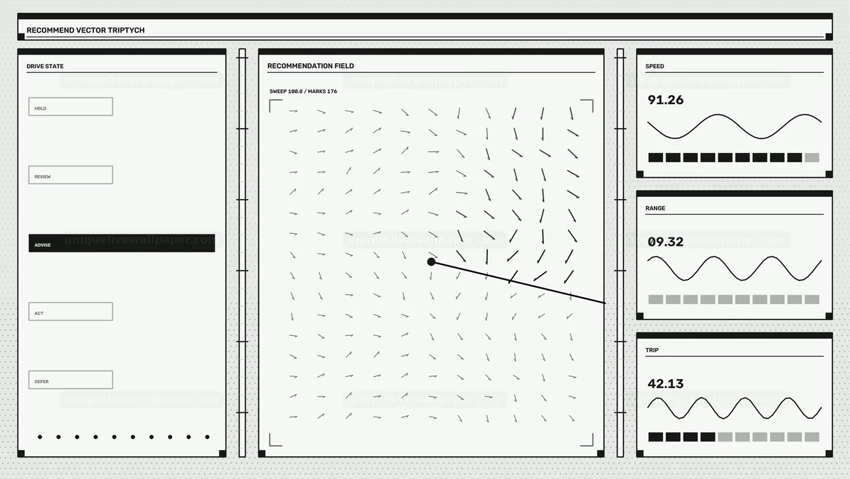 Watermarked thumbnail for Monochrome Decision Support Dashboard HUD