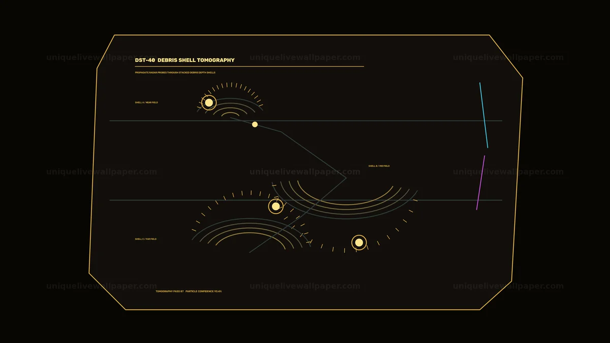 Spacecraft Radar Tomography HUD Seamless Loop