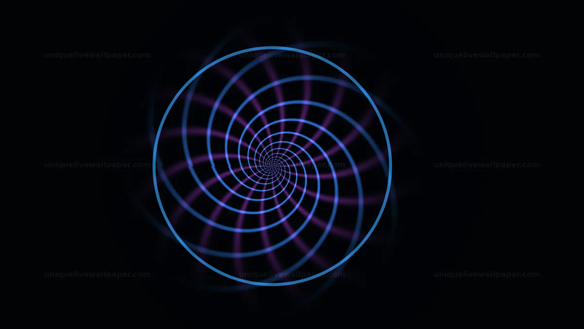 Watermarked thumbnail for Abstract mandala ripple animation creates a layered circular effect