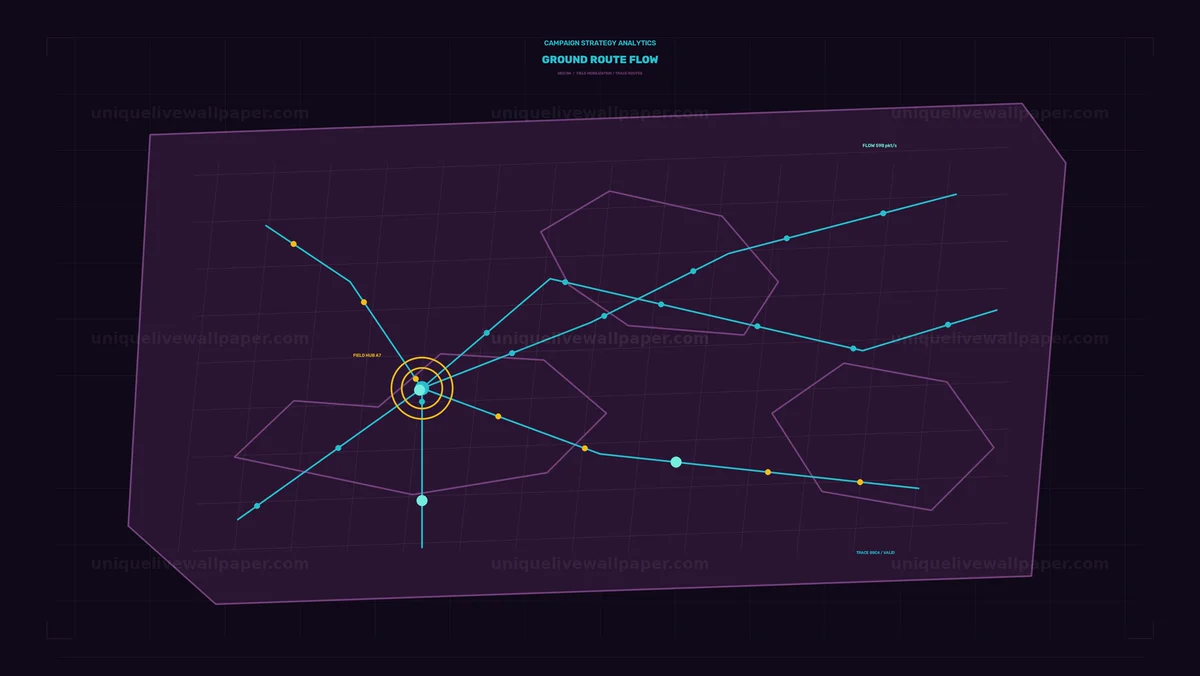 Watermarked thumbnail for Campaign Strategy Analytics Route Flow Seamless Loop