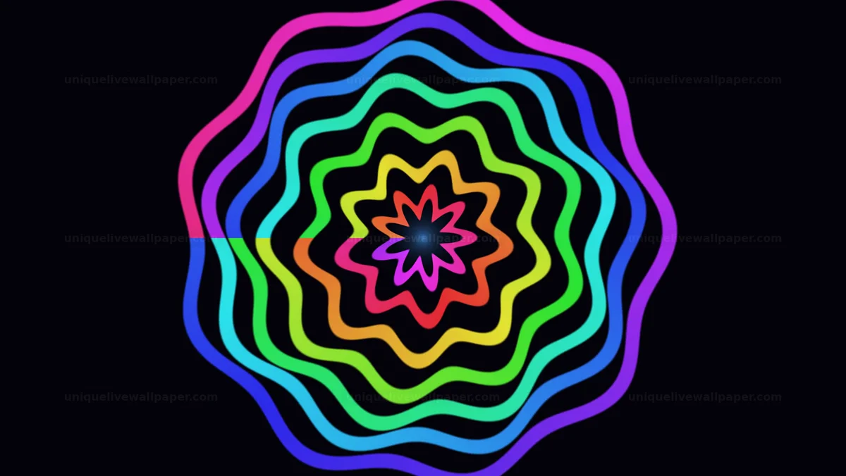 Watermarked thumbnail for Color Shifting Mandala Vortex Seamless Loop