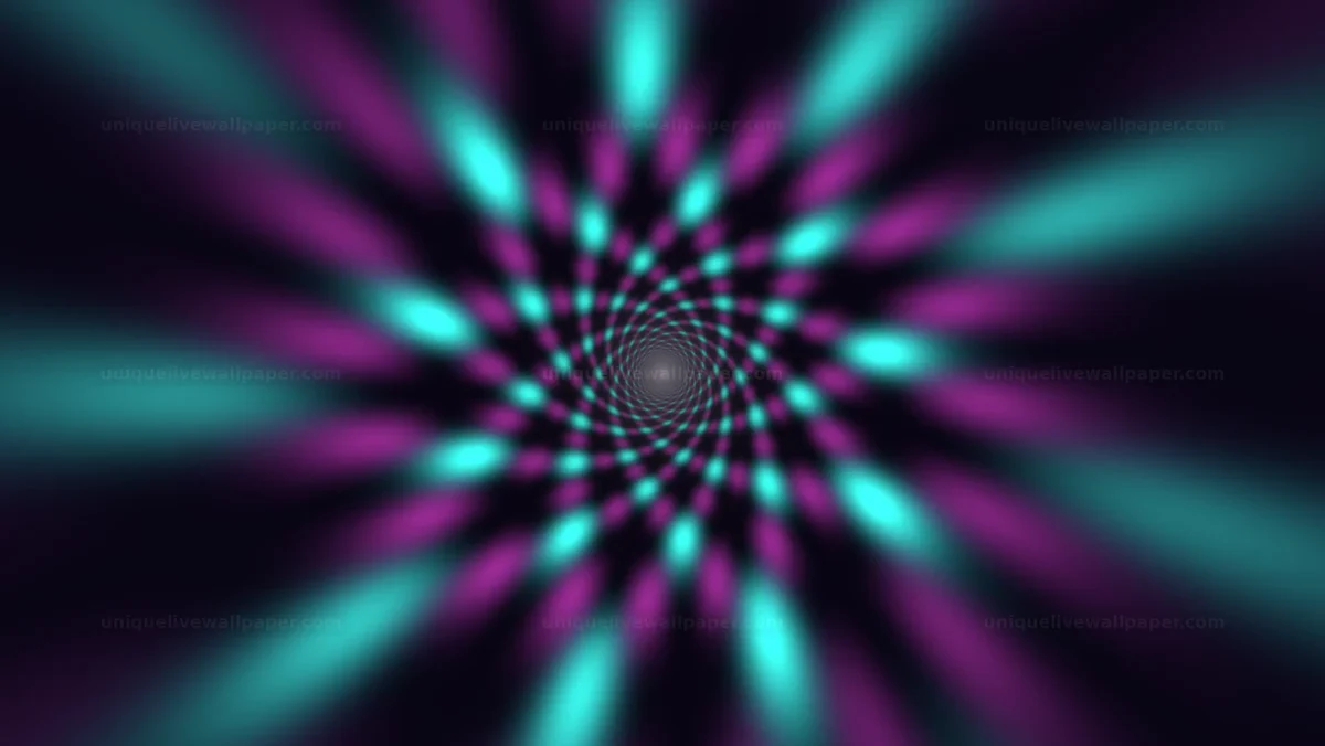 Glowing Geometric Tunnel Background Seamless Loop