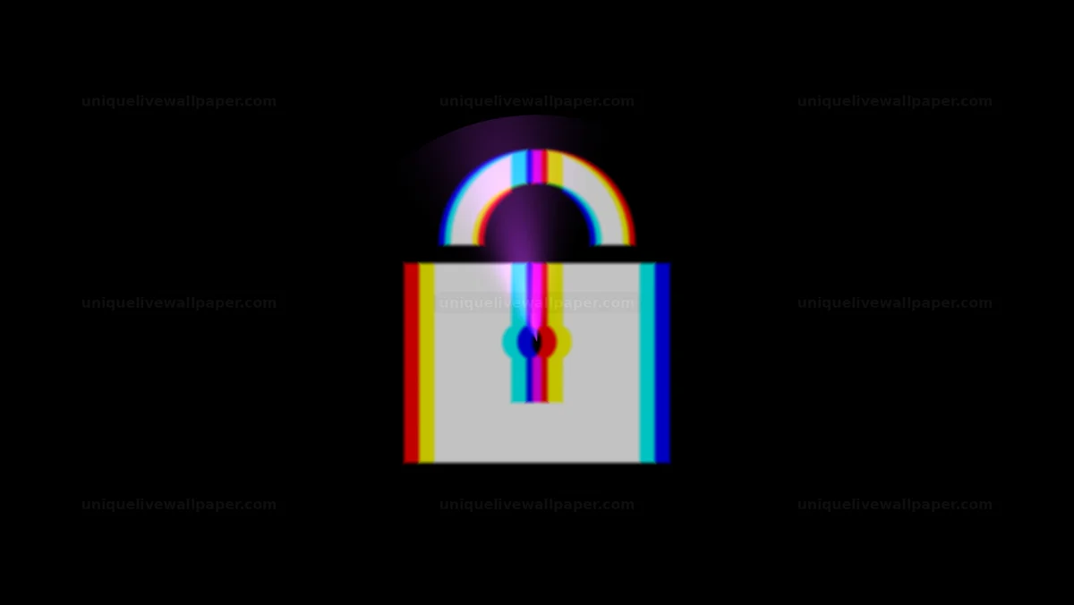 Watermarked thumbnail for Color Channel Offset Lock Icon Seamless Loop
