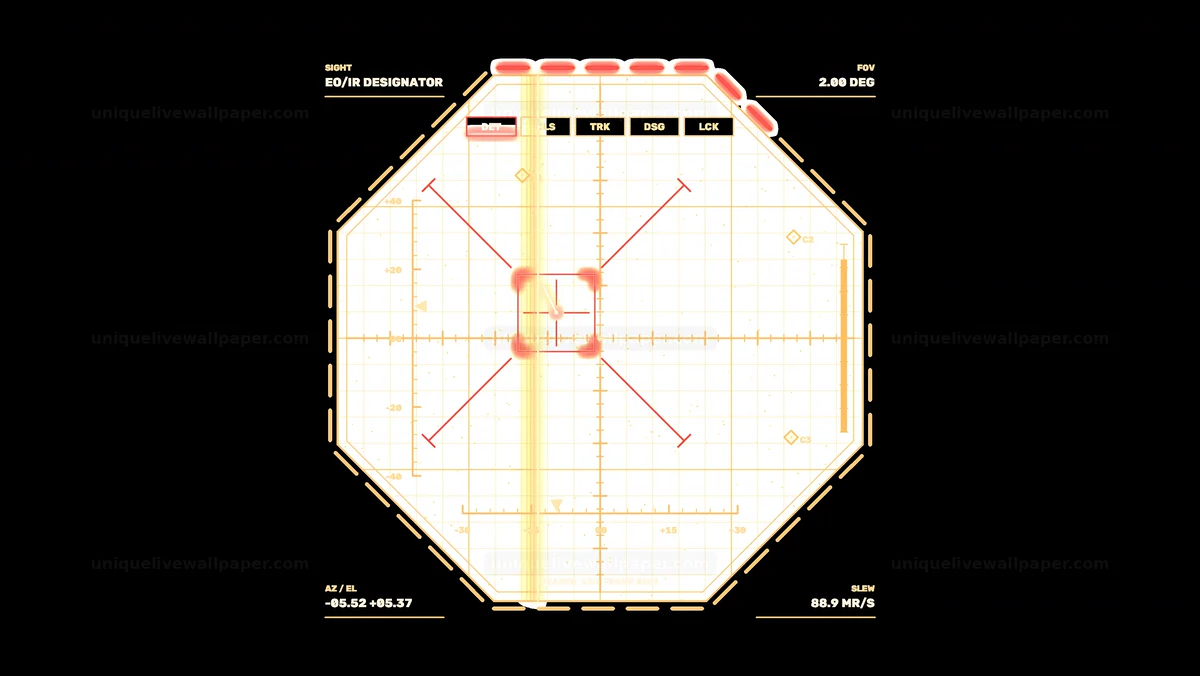 Complex Target Acquisition HUD Seamless Loop