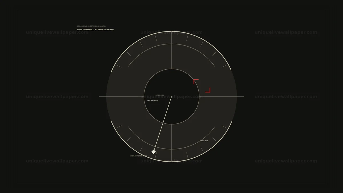 Ideological Change Tracking Monitor HUD Seamless Loop